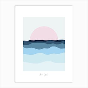 Vue sur mer, couché de soleil Art Print