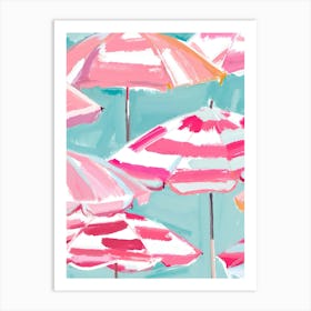 BEACH UMBRELLAS Art Print