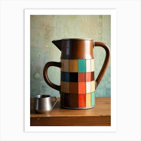 Mosaic Coffee Pot Art Print