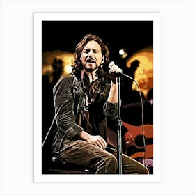 Eddie Vedder Lead pearl jam music band 4 Art Print