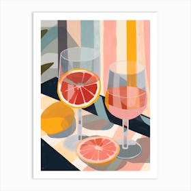Summer Cocktails 5 Art Print