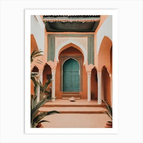 Doorway In Morocco Art Print
