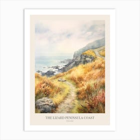 The Lizard Peninsula Coast Cornwall Uk Trail Poster Art Print