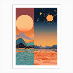 Sunset In The Sky Art Print