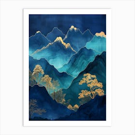 Asian Mountains 6 Art Print