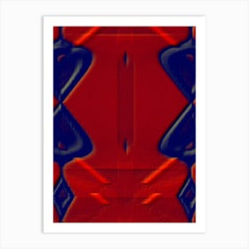 Abstract Red And Blue 5 Art Print