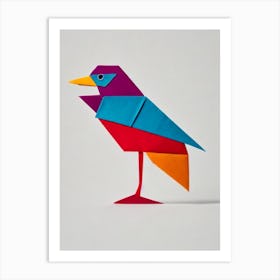 Roadrunner Origami Bird Art Print