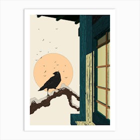 Japanese Crow Affiche