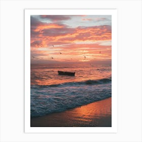 Sunset At The Beach 15 Poster