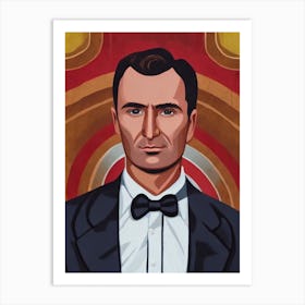 Dean Jagger Illustration Movies Art Print