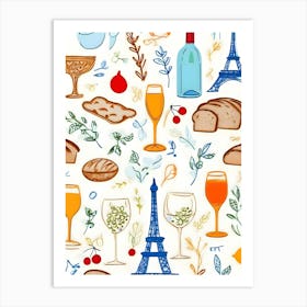 Paris Things Art Print