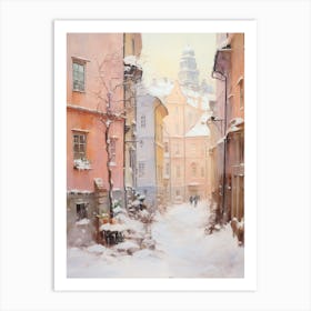 Dreamy Winter Painting Helsinki Finland 1 Art Print