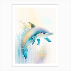 Fraser S Dolphin Storybook Watercolour  (2) Art Print