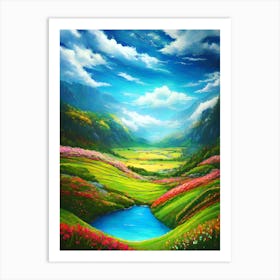 Valley Of Flowers Art Print