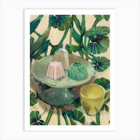 Cup Of Tea And Soap Art Print