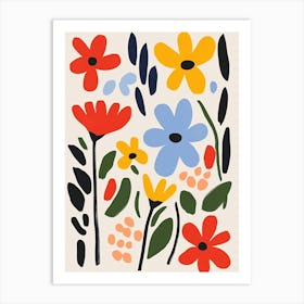 Flowers In The Garden 2 Art Print