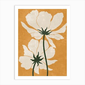 White Poppy Canvas Print Art Print