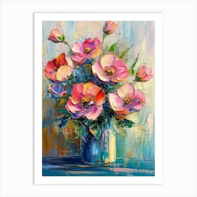 Poppies In A Vase Art Print