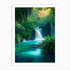 Kawasan Falls, Philippines Realistic Photograph (2) Art Print