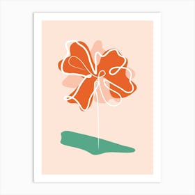 Graphic Flowers Art Print