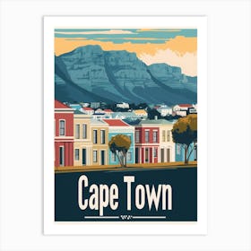 Aihrgdesign A Classic 1960s Travel Poster For Cape Town Art Print