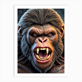 Ape Face Art Print