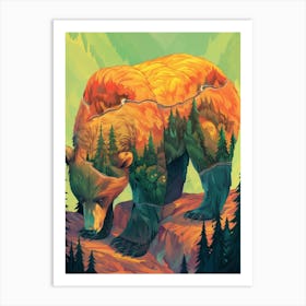 Bear In The Forest 6 Art Print