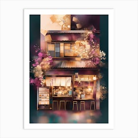 Cute Cozy Japanese Ramen Shop Art Print