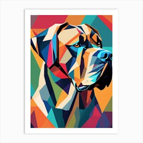 Abstract Dog Painting Art Print