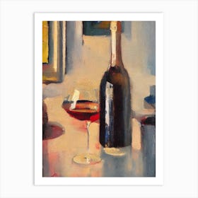 Blanc De Blancs Oil Painting Cocktail Poster Art Print