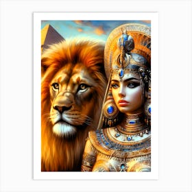 Cleopatra Portrait Artwork 97 Art Print