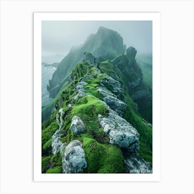 Fog On The Cliffs Art Print