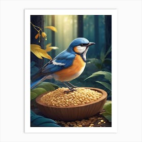 Bird In The Forest Art Print