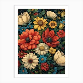 Flowers 1 Art Print