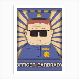 Officer Barbady Art Print