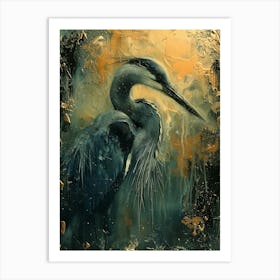 Blue Heron Art Print