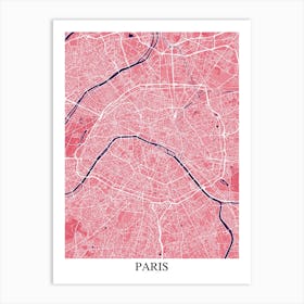 Paris Pink Purple Art Print