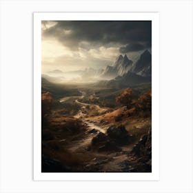 Landscape Painting 6 Art Print