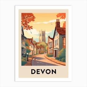 Vintage Travel Poster Devon 6 Art Print
