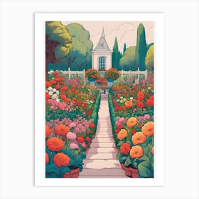 Garden Of Flowers Art Print