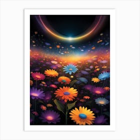 Flower Field 1 Art Print