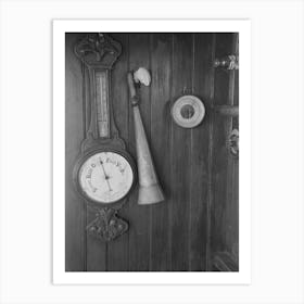 Instruments In Wheel House Of El Rito, Barometer, Thermometer, And Fog Horn, Louisiana By Russell Lee Art Print