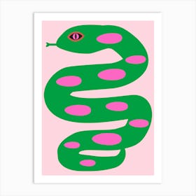 Fun Snake Maximalist Art Print Art Print