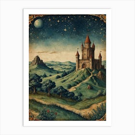 Castle On A Hill Art Print