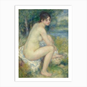 Naked Woman In A Landscape, Pierre Auguste Renoir Art Print
