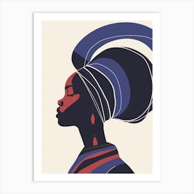 African Woman Portrait 10 Art Print