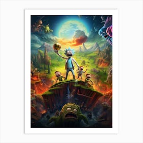 Rick and Morty Movie 3 Art Print