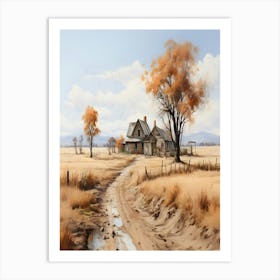 Old House In The Countryside Art Print