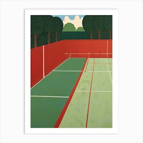 Tennis Court 1 Art Print