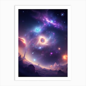 Galaxy Hd Wallpaper Art Print